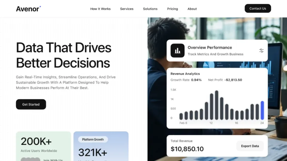Avenor: High-Performance Web Architecture & UI Slicing